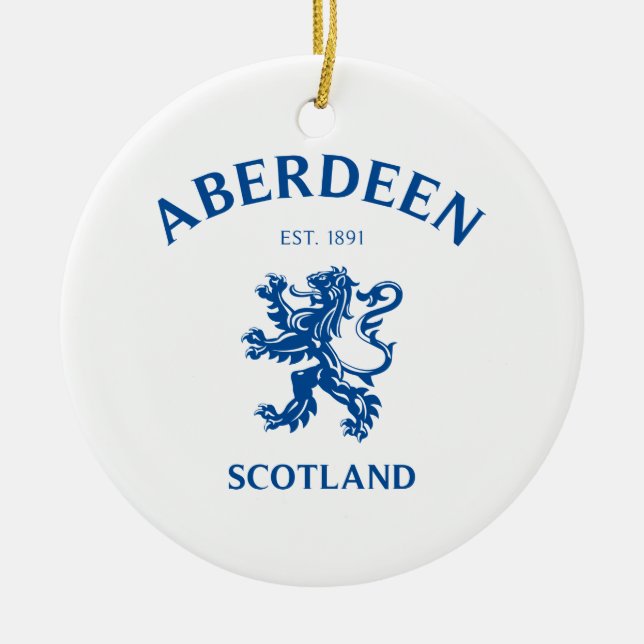 ABERDEEN CERAMIC TREE DECORATION (Front)