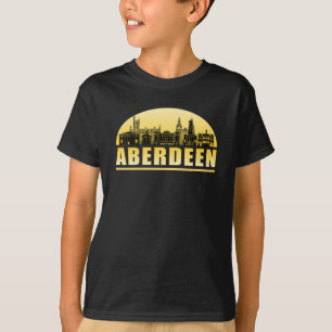 Aberdeen City Cityscape Skyline Funny Gift Idea T-Shirt