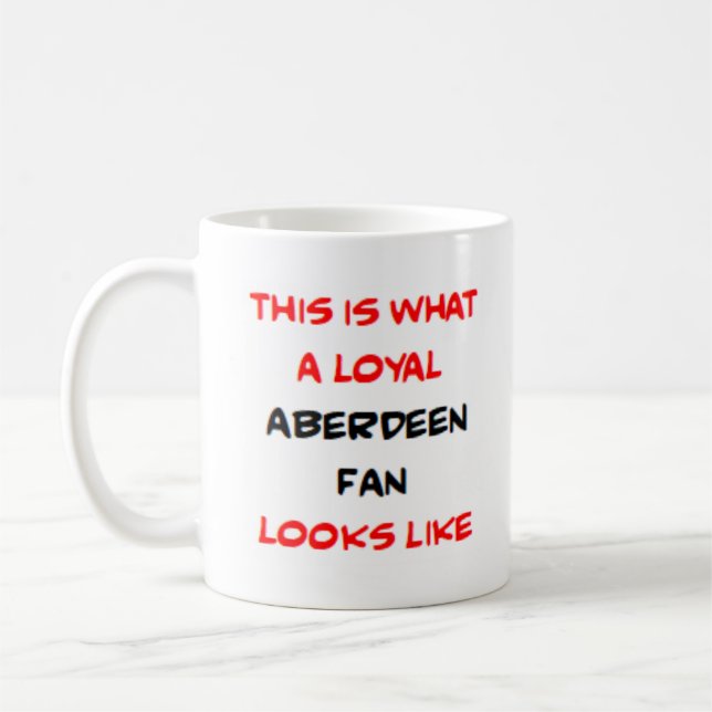 aberdeen fan, loyal coffee mug (Left)