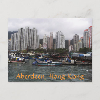 Aberdeen, Hong Kong Postcard