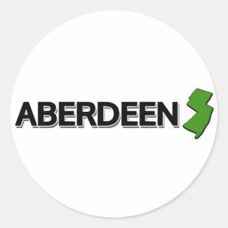 Aberdeen, New Jersey Classic Round Sticker