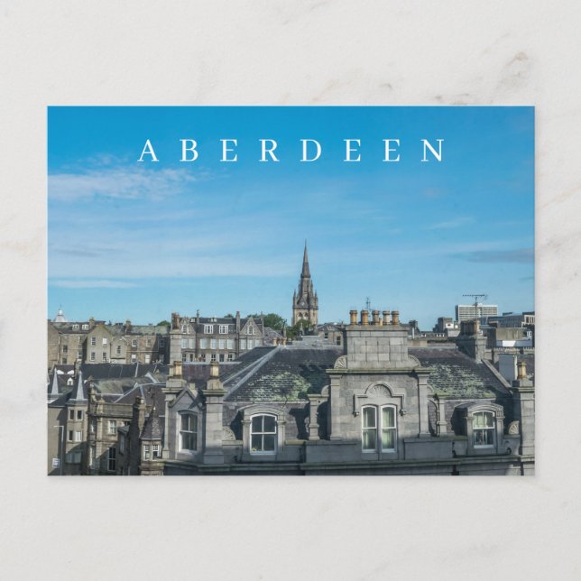 Aberdeen panoramic view postcard (Front)
