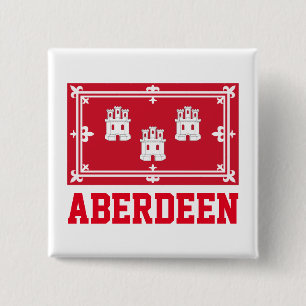 Aberdeen, SCOTLAND 15 Cm Square Badge