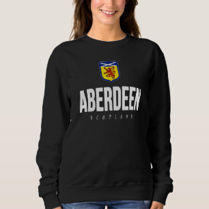 Aberdeen Scotland Scottish Flag Tourist Souvenir Sweatshirt