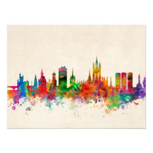 Aberdeen Scotland Skyline Photo Print