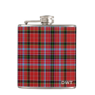 Aberdeen Tartan Monogram Hip Flask