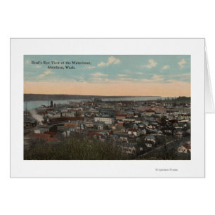 Aberdeen, WA - Bird's Eye View of Waterfront
