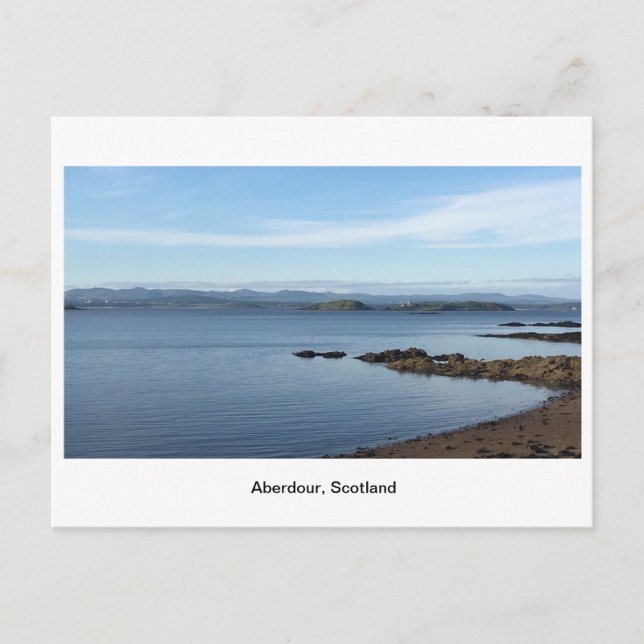 Aberdour on a bright day postcard (Front)