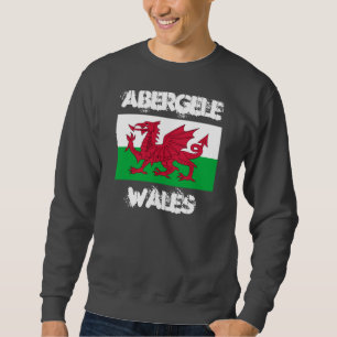 Abergele, Wales with Welsh flag Sweatshirt