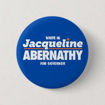 Abernathy for Texas Button, Blue
