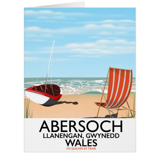 Abersoch Llanengan in Gwynedd, Wales travel poster (Front)