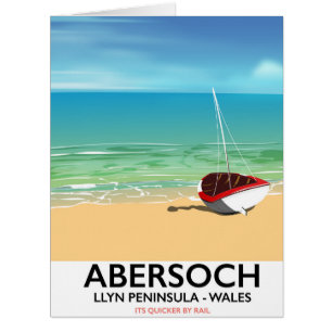 Abersoch, Llyn Peninsula Wales holiday poster