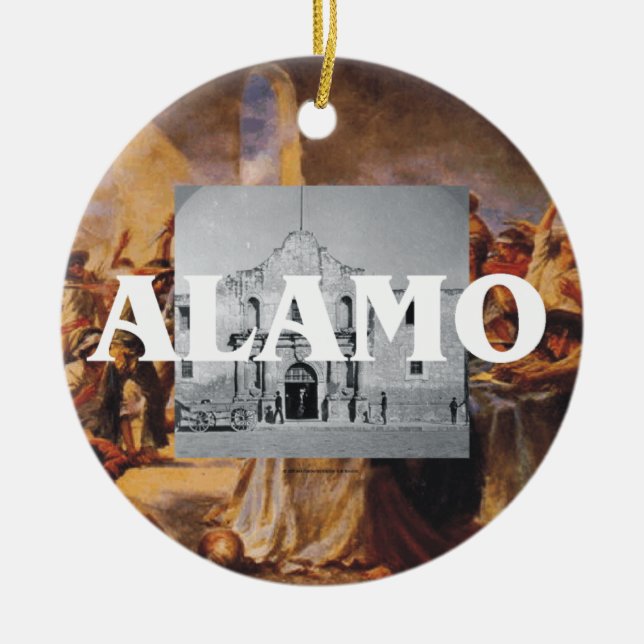 ABH Alamo Ceramic Tree Decoration (Front)