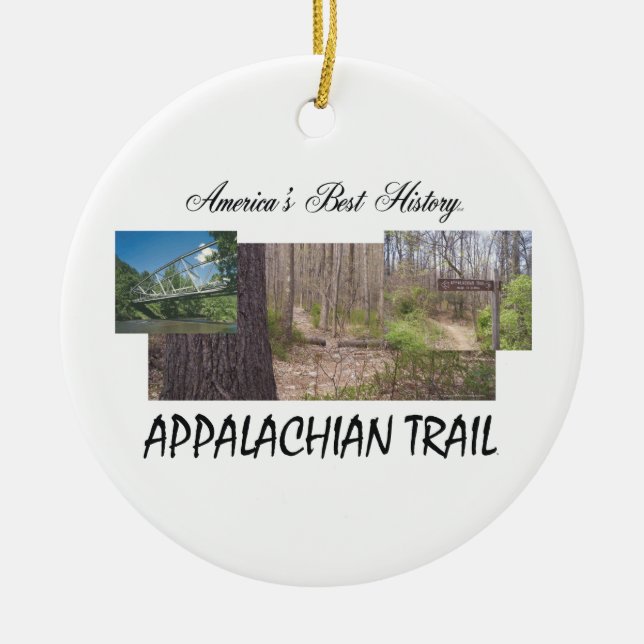 ABH Appalachian Trail Ceramic Tree Decoration (Front)