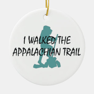ABH Appalachian Trail Hiker Ceramic Tree Decoration