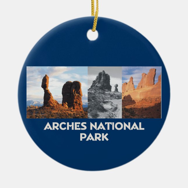 ABH Arches Ceramic Tree Decoration (Front)