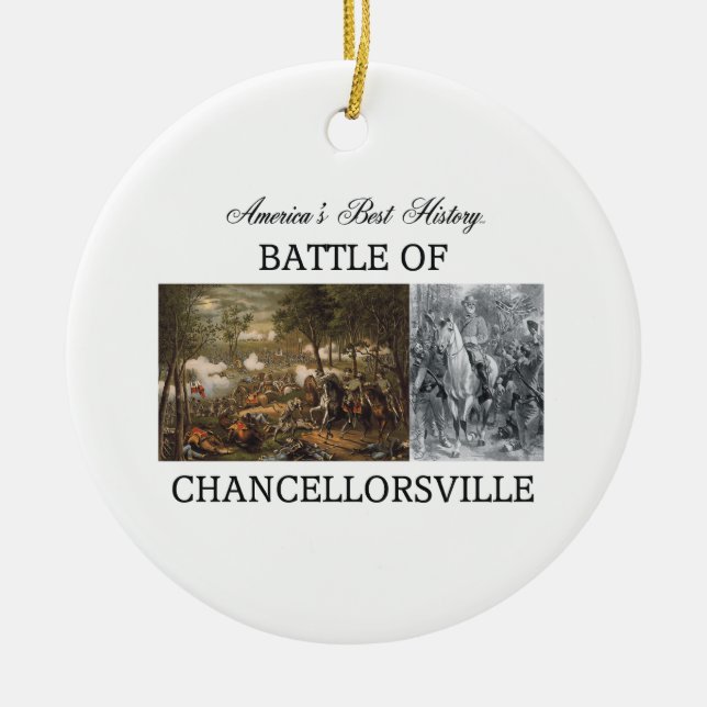 ABH Chancellorsville Ceramic Tree Decoration (Front)