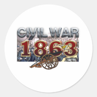 ABH Civil War 1863 Classic Round Sticker