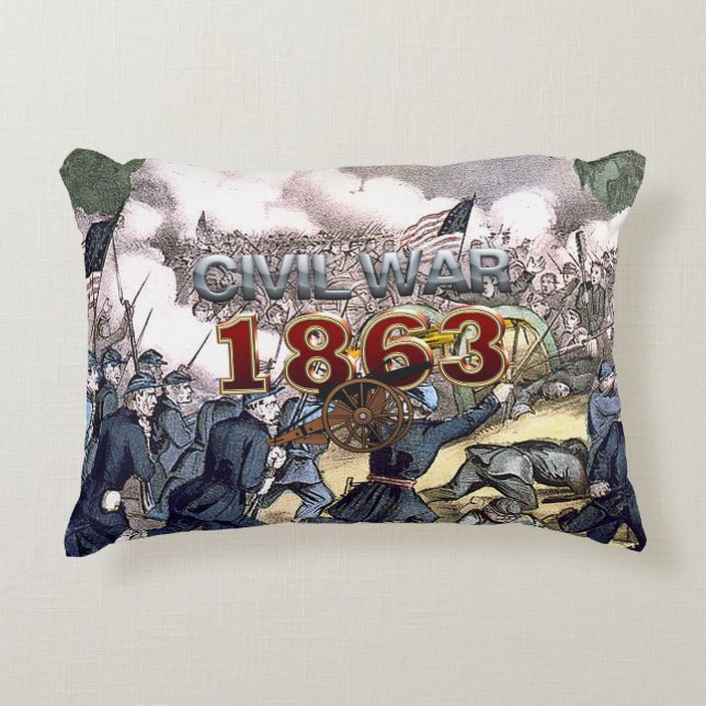 ABH Civil War 1863 Decorative Cushion (Front)