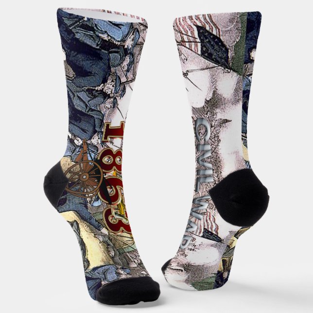 ABH Civil War 1863 Socks (Angled)