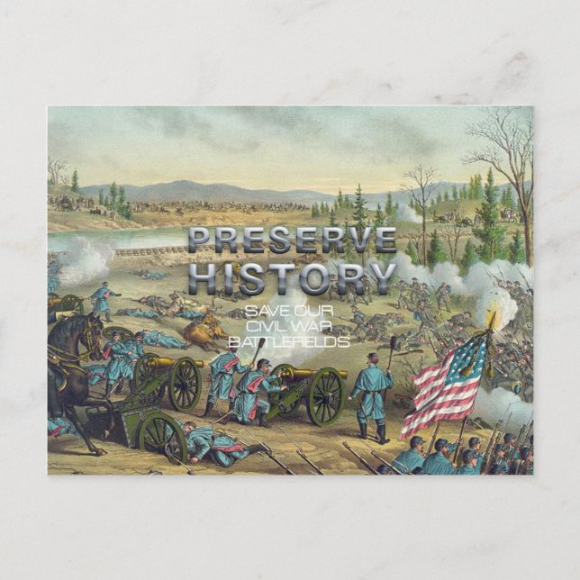 ABH Civil War Battlefield Preservation Postcard (Front)