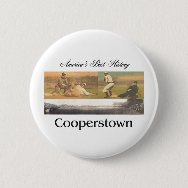 ABH Cooperstown 6 Cm Round Badge (Front)