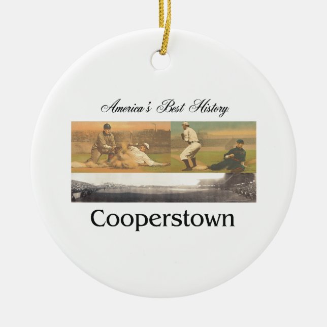 ABH Cooperstown Ceramic Tree Decoration (Front)