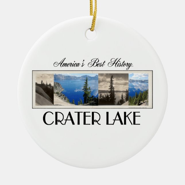 ABH Crater Lake Ceramic Tree Decoration (Front)
