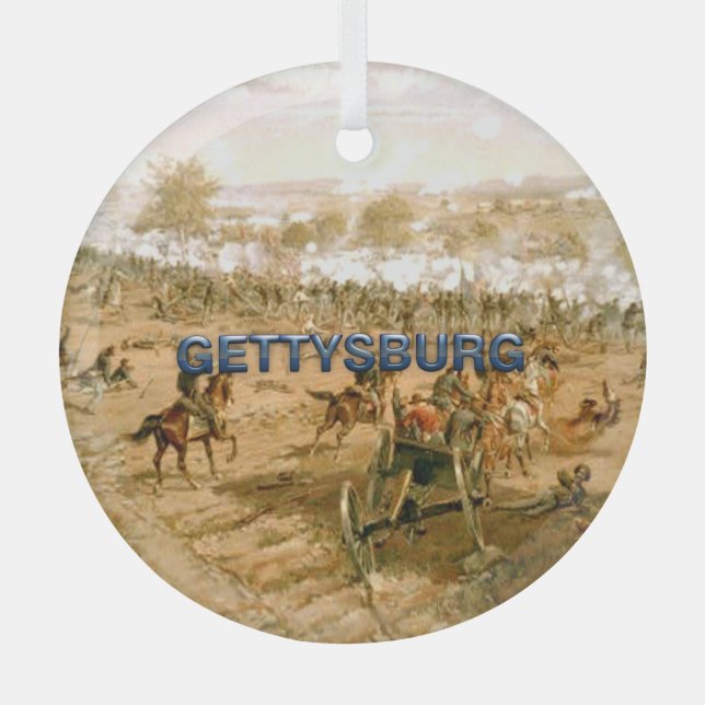 ABH Gettysburg Glass Ornament (Front)