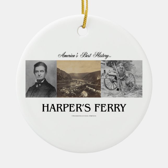 ABH Harpers Ferry Ceramic Tree Decoration (Front)