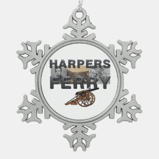 ABH Harper's Ferry Snowflake Pewter Christmas Ornament