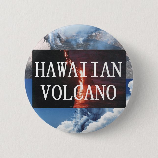 ABH Hawaii Volcano 6 Cm Round Badge (Front)