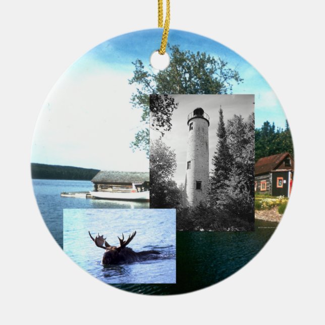 ABH Isle Royale Ceramic Tree Decoration (Front)