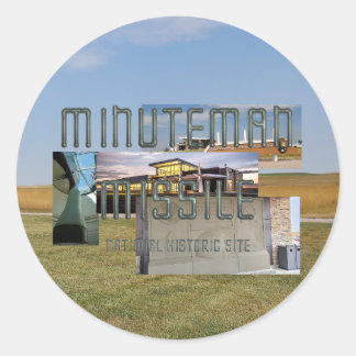 ABH Minuteman Missile Classic Round Sticker