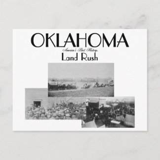 ABH Oklahoma Land Rush Postcard