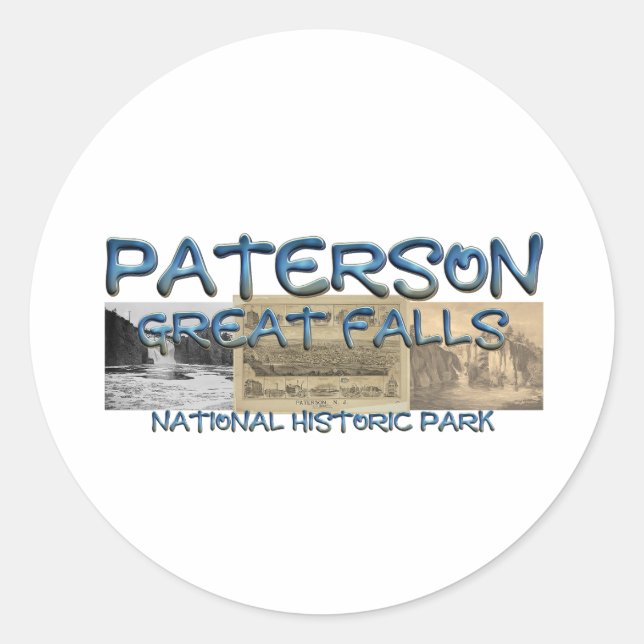 ABH Paterson Great Falls Classic Round Sticker (Front)