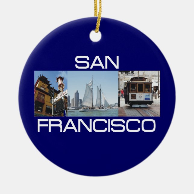 ABH San Francisco Ceramic Tree Decoration (Front)