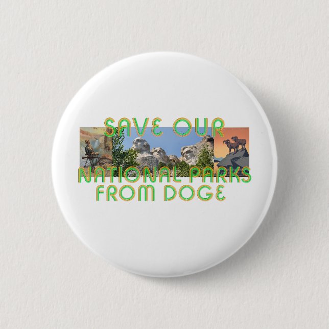 ABH Save National Parks from Doge Buttons (Front)