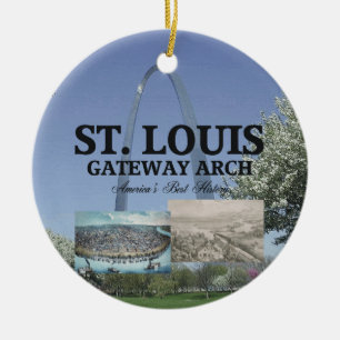 ABH St. Louis Gateway Arch Ceramic Tree Decoration