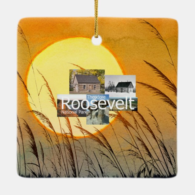 ABH Theodore Roosevelt NP Ceramic Tree Decoration (Back)