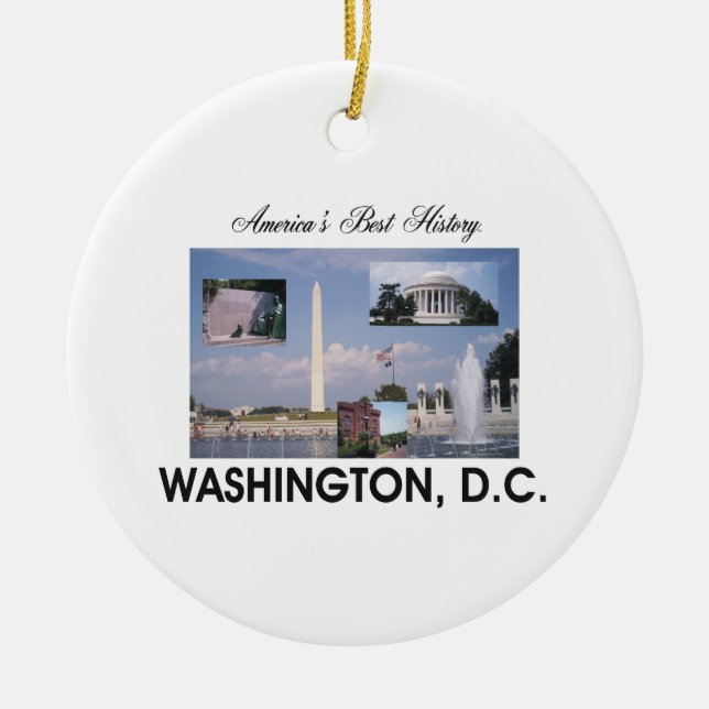 ABH Washington DC Ceramic Tree Decoration (Front)
