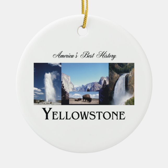 ABH Yellowstone Ceramic Tree Decoration (Front)