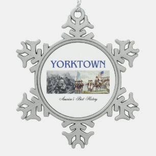 ABH Yorktown Snowflake Pewter Christmas Ornament