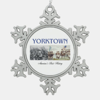 ABH Yorktown Snowflake Pewter Christmas Ornament