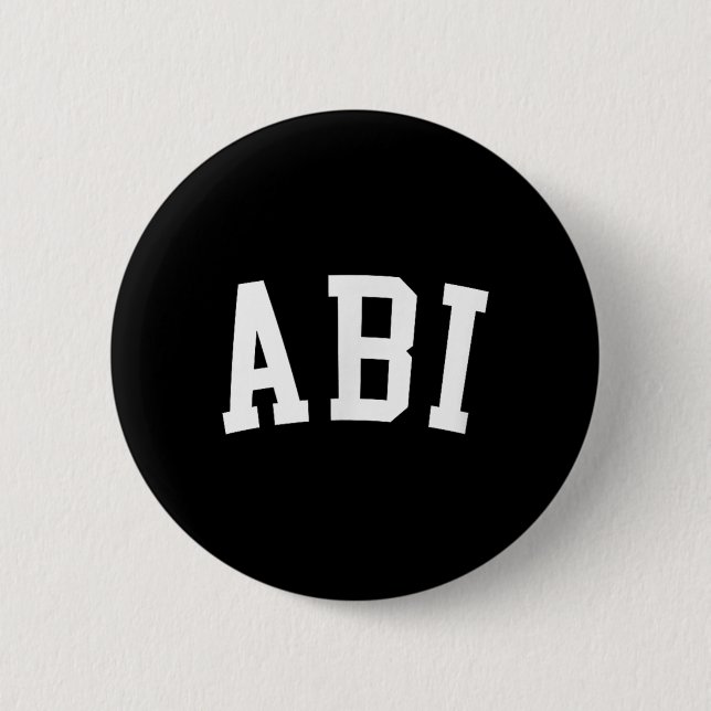 Abi _2  6 cm round badge (Front)