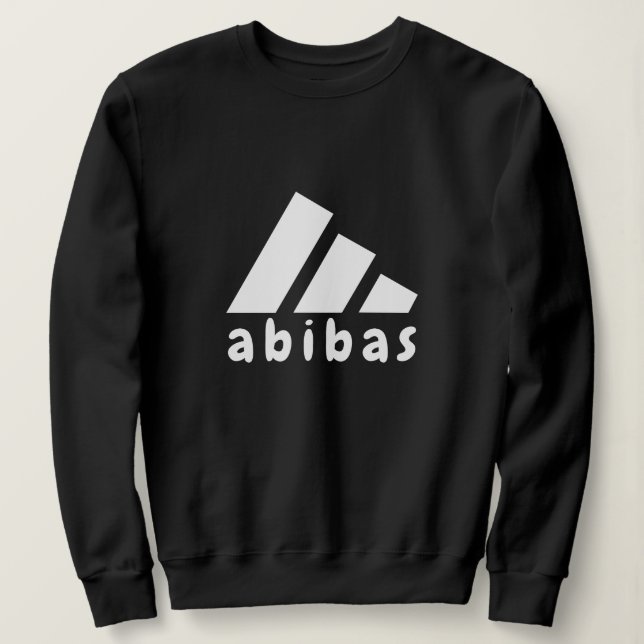 abibas - ADIDAS Parody Logo Gag Gift Sweatshirt (Design Front)