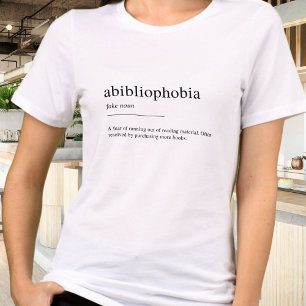 Abibliophobia book lovers Tri-Blend shirt