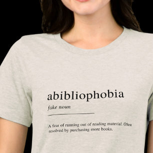 Abibliophobia definition, book lovers  Tri-Blend shirt