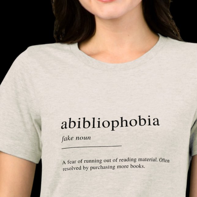 Abibliophobia definition, book lovers  Tri-Blend shirt (Creator Uploaded)