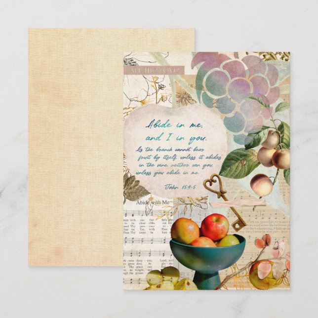 Abide in Me Fruitful Faith (Front/Back)